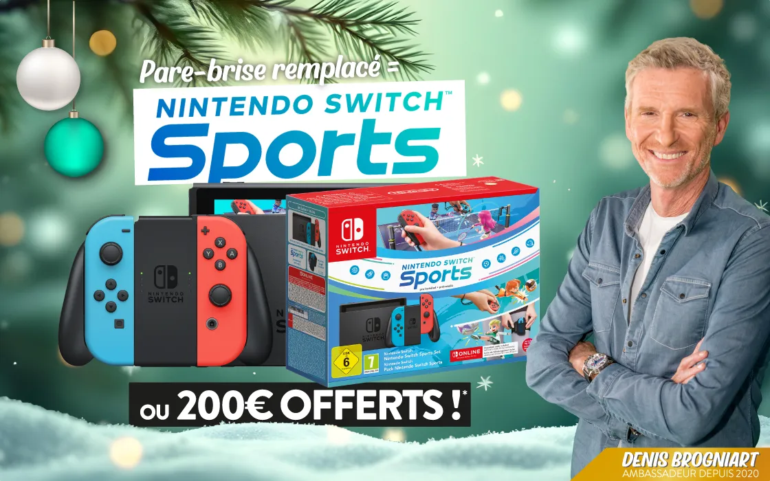 Offre Pack Sports Nintendo Switch pour tout pare-brise remplacé