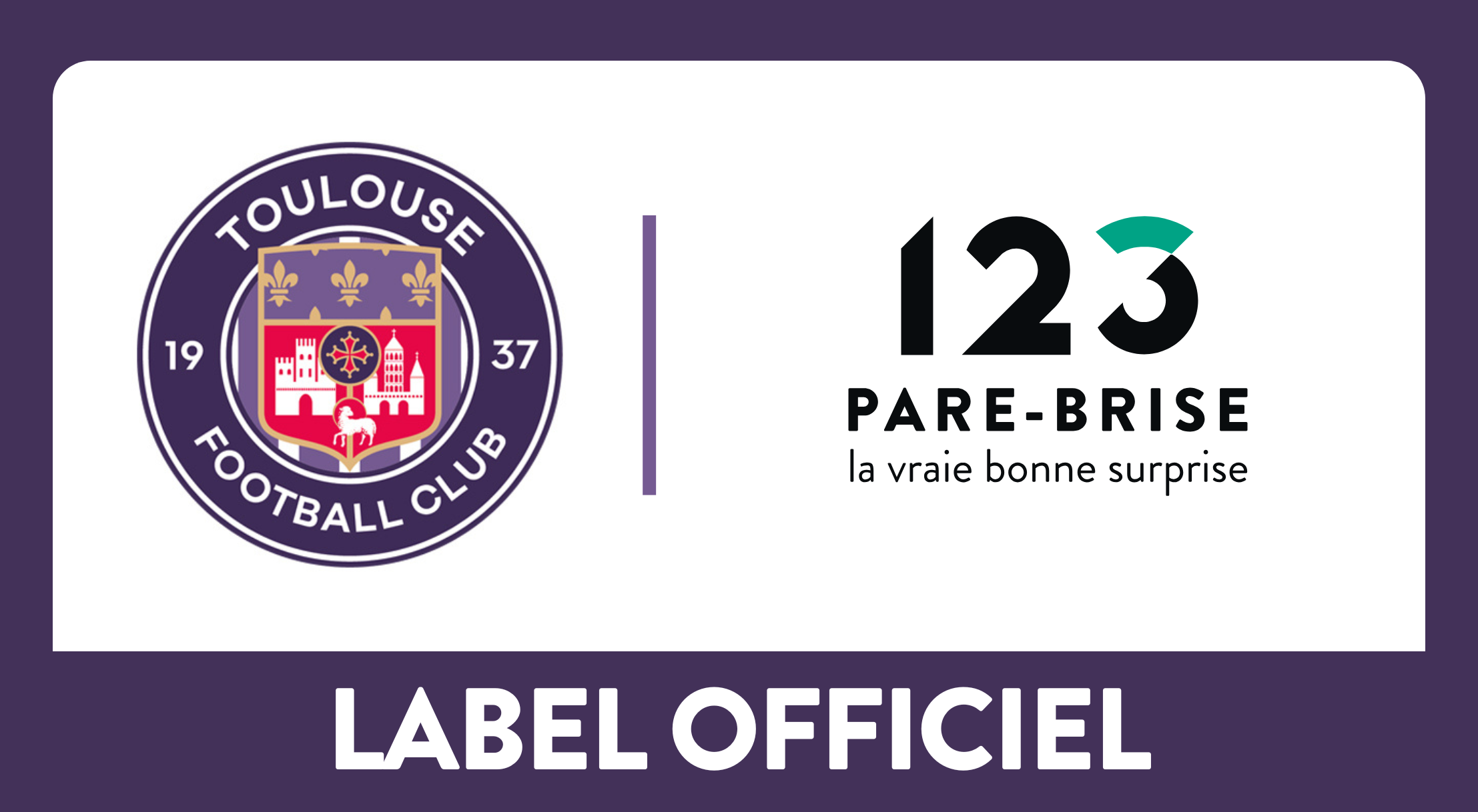 123 Pare-Brise, partenaire officiel du TFC